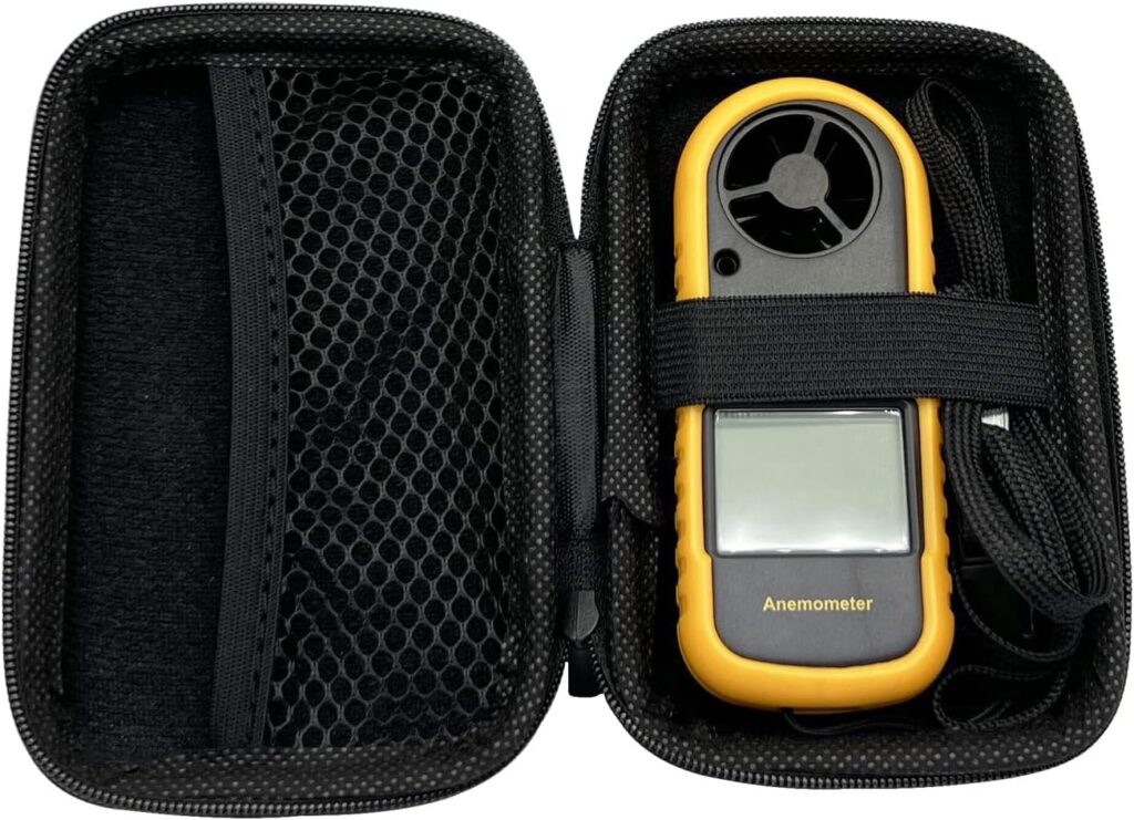 Anemometer Travel Case Hard Protective Case for 816/818 Series Wind Speed Meter Organize Bag