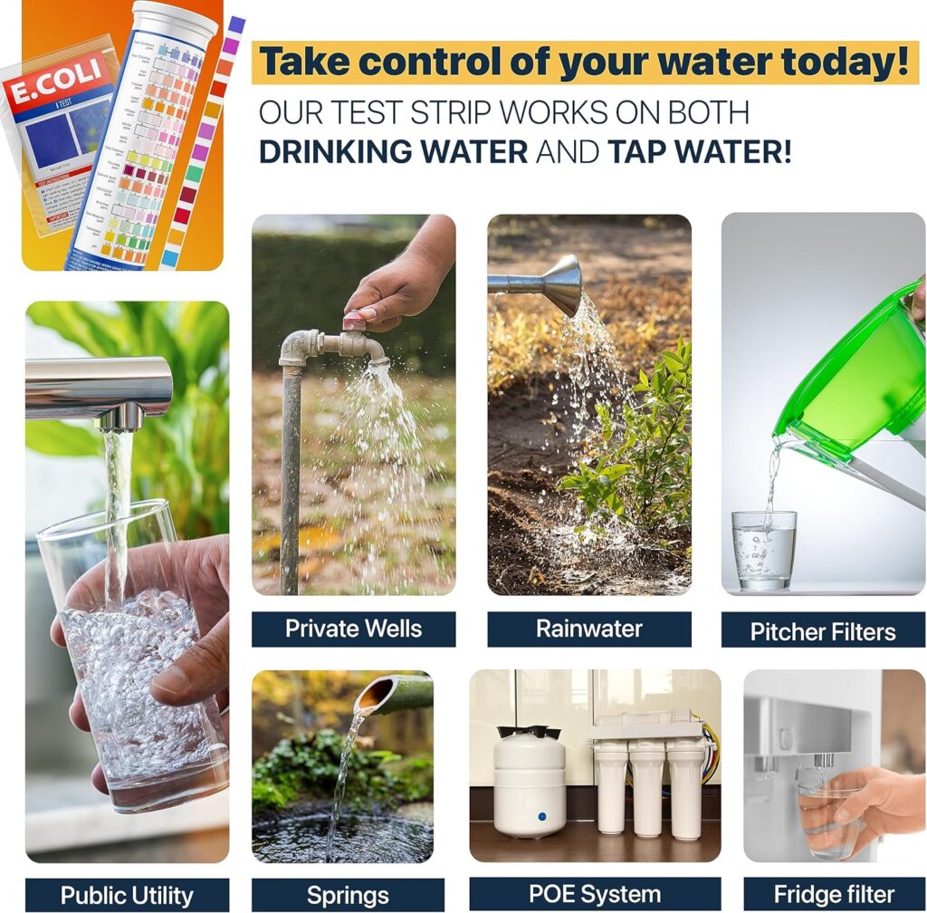 2023 All-New 17 in 1 Drinking Water Testing Kit 125 Strips - Home Tap and Well Water Test Kit for Hardness, Lead, Iron, Copper, Chlorine, Fluoride and More