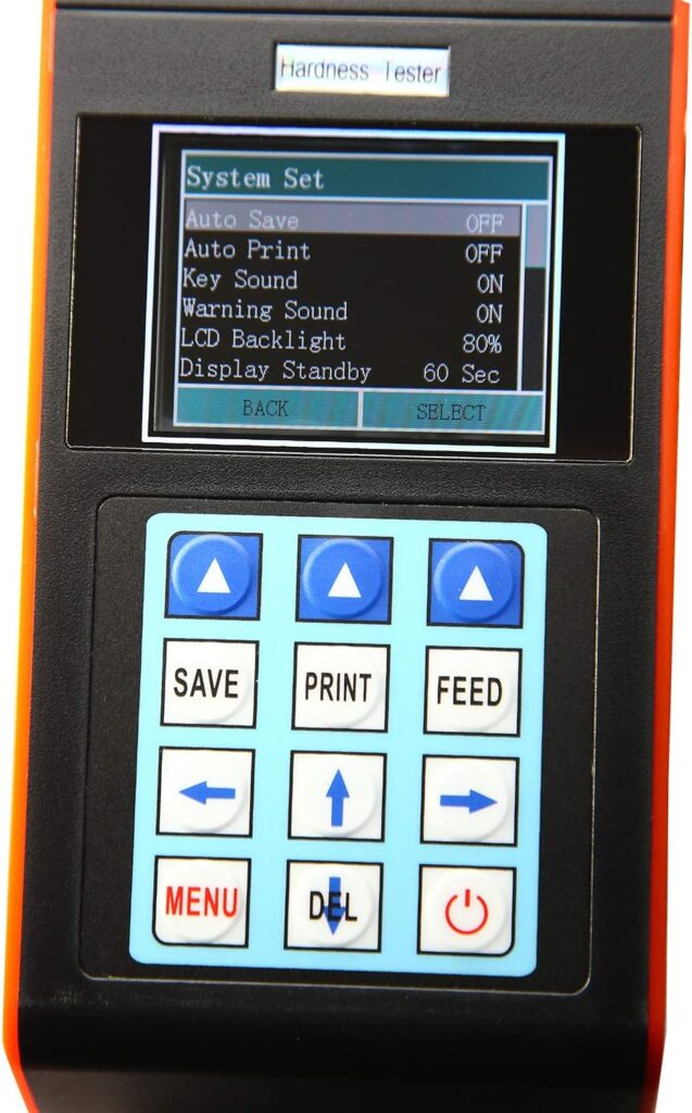 AMT212 Portable Built-in Printer Durometer Digital Handheld Leeb Hardness Tester with Standard D Impact Device PC Software for Steel Aluminum Iron Alloy Copper AMT212 Portable Built-in Printer Durometer Digital Handheld Leeb Hardness Tester with Standard D Impact Device PC Software for Steel Aluminum Iron Alloy Copper