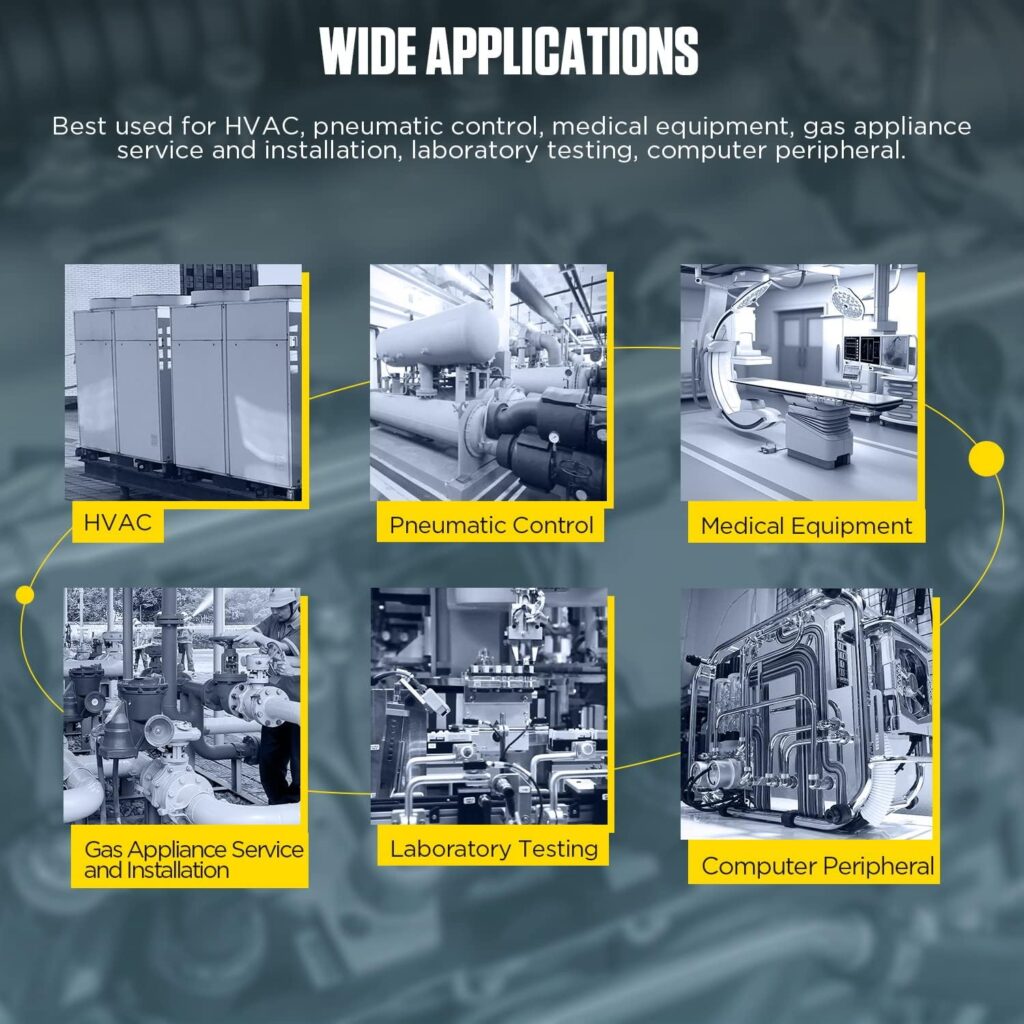 AUTOOL Digital Manometer, Dual-Port Manometer Gas Pressure Tester, Handheld HVAC Manometer, 12 Selectable Units Differential Pressure Gauge, Large LCD Display with Backlight