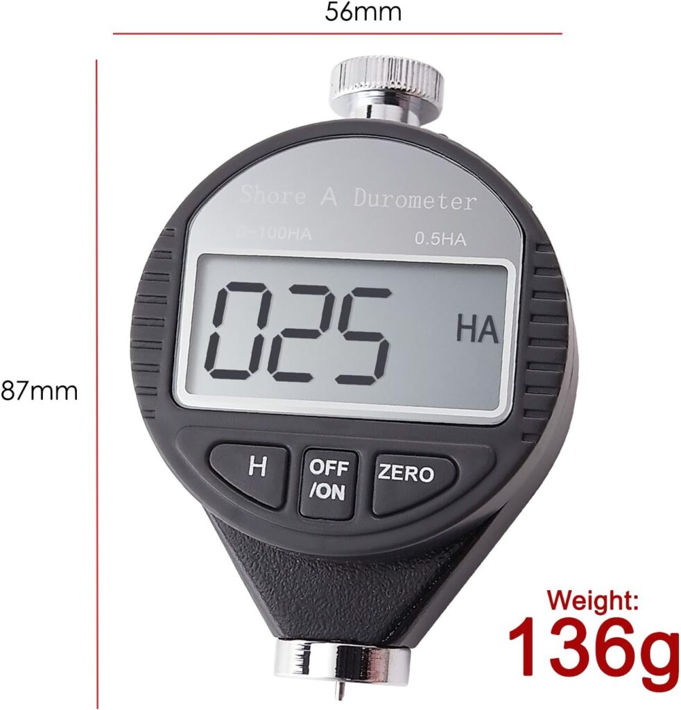 Gain Express Compact Pocket Size Digital Shore A Hardness Meter Tester 1-100ha Durometer LCD Display