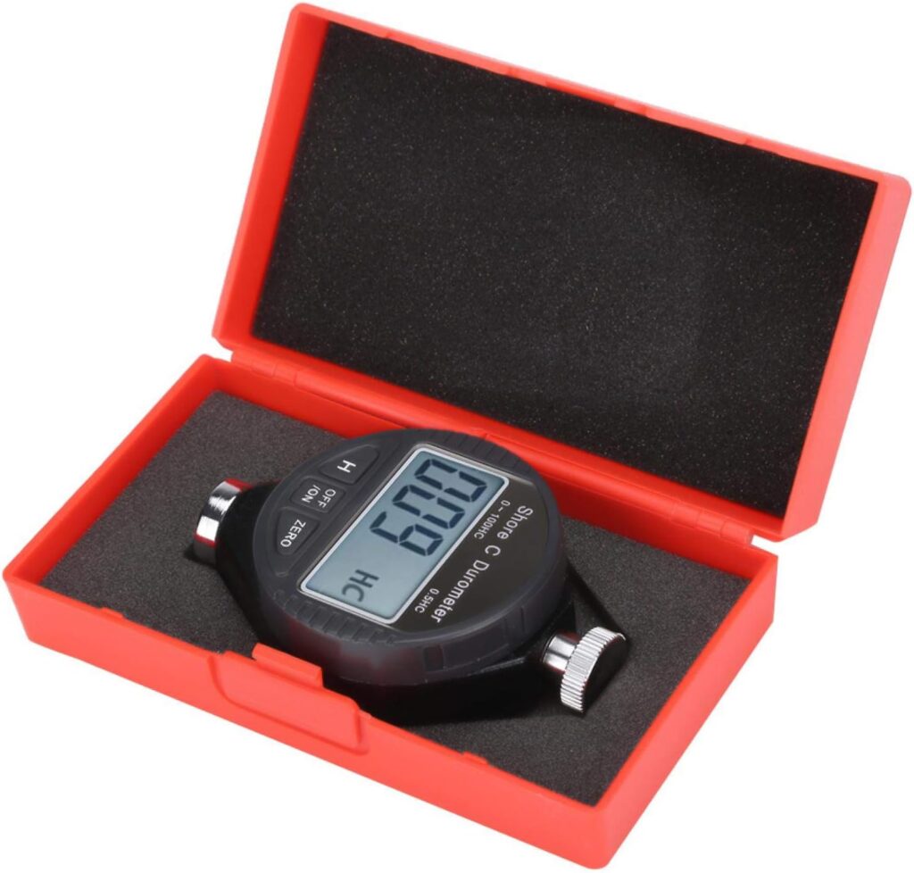 Hardness Tester Digital Hardness Tester Rockwell Hardness Tester Portable Hardness Tester 100HD C Type LCD Display Meter for Machining Measurement