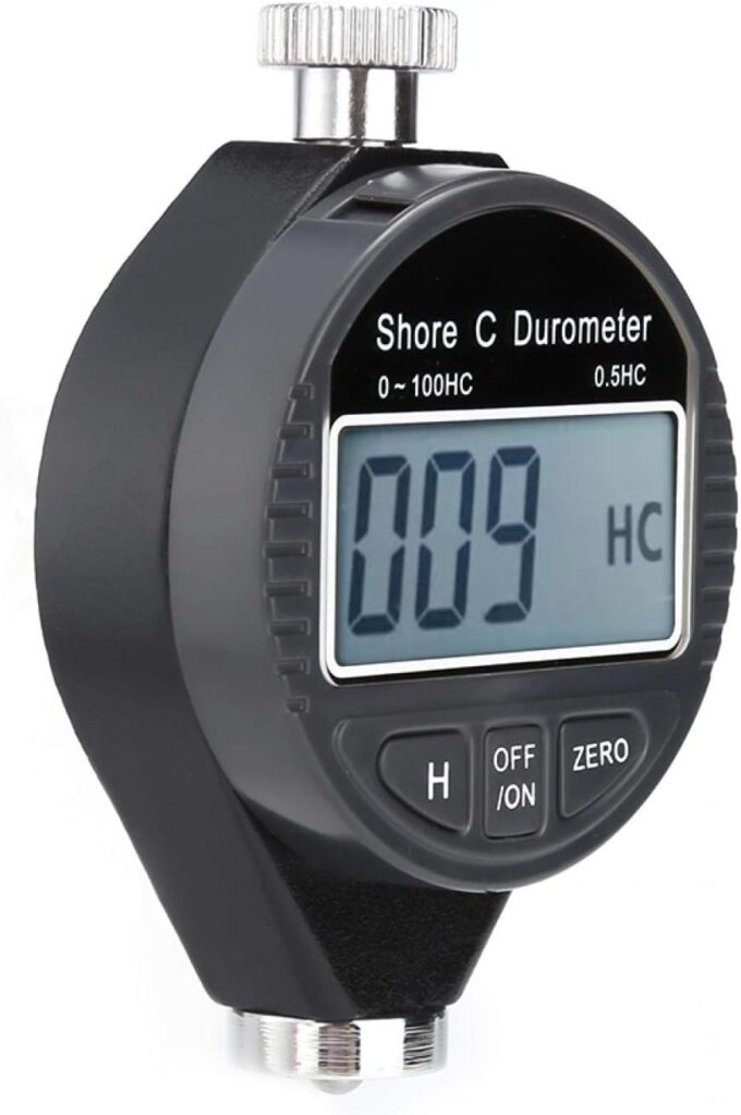 Hardness Tester Digital Hardness Tester Rockwell Hardness Tester Portable Hardness Tester 100HD C Type LCD Display Meter for Machining Measurement