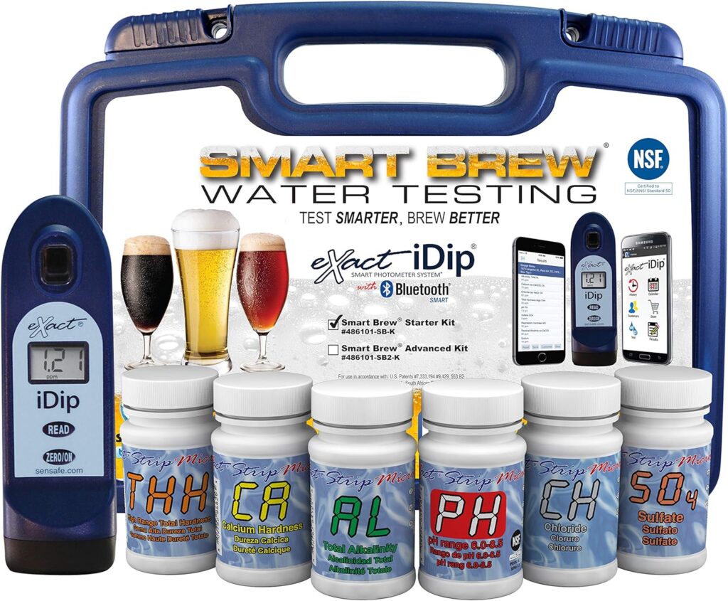 Industrial Test Systems Exact® iDip® Photometer 486101-SB-K Smart Brew Starter Kit with Meter, Blue
