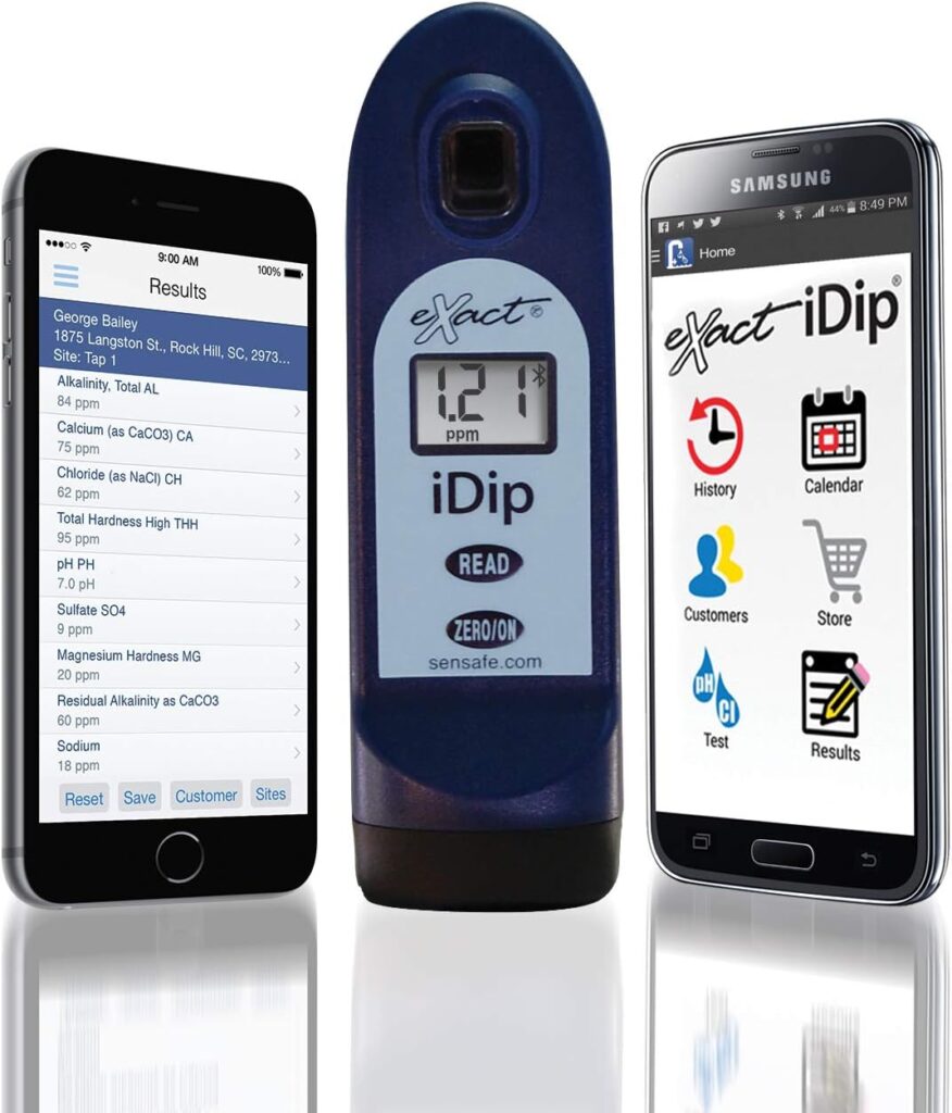 Industrial Test Systems Exact® iDip® Photometer 486101-SB-K Smart Brew Starter Kit with Meter, Blue