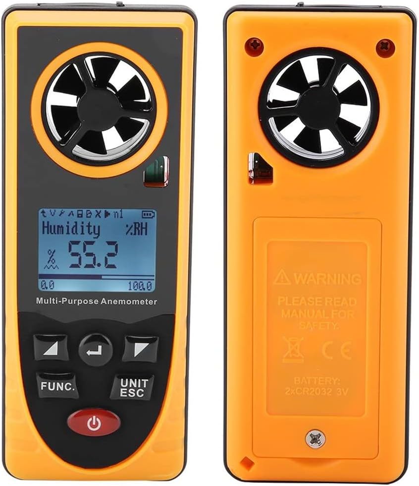 N/A Air Wind Speed Scale Meter Multifunctional LCD Display Digital Anemometer Measuring Tools (Color : As Shown, Size : One Size) N/A Air Wind Speed Scale Meter Multifunctional LCD Display Digital Anemometer Measuring Tools (Color : As Shown, Size : One Size)