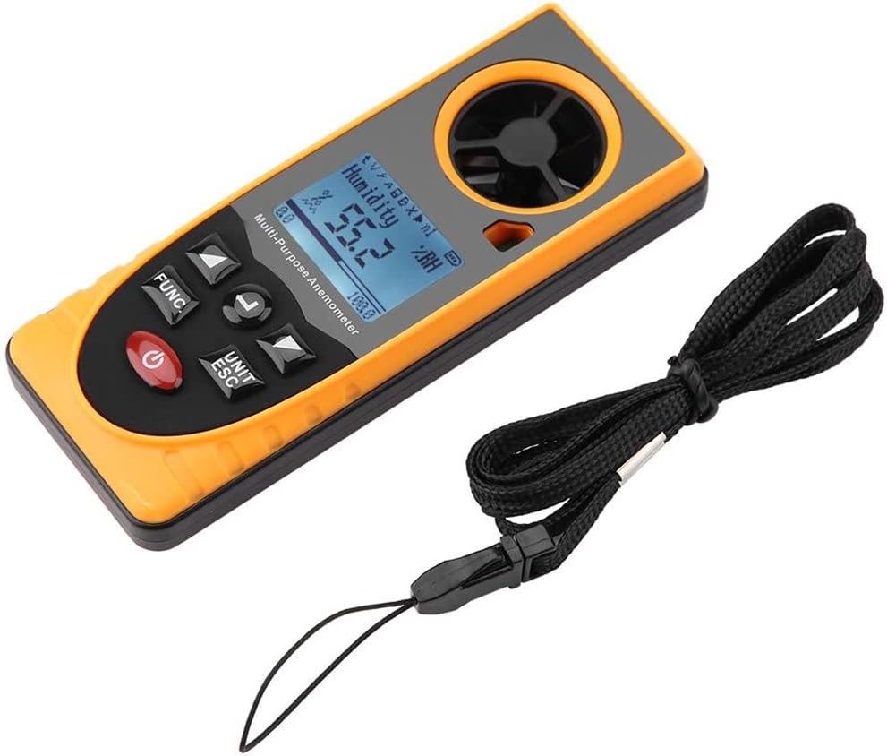 N/A Air Wind Speed Scale Meter Multifunctional LCD Display Digital Anemometer Measuring Tools (Color : As Shown, Size : One Size) N/A Air Wind Speed Scale Meter Multifunctional LCD Display Digital Anemometer Measuring Tools (Color : As Shown, Size : One Size)