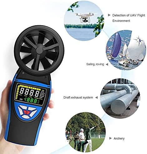 N/A Digital Anemometer Wind Meter Gauge for Shooting Boats for Wind Speed Temperature Chill Tester N/A Digital Anemometer Wind Meter Gauge for Shooting Boats for Wind Speed Temperature Chill Tester