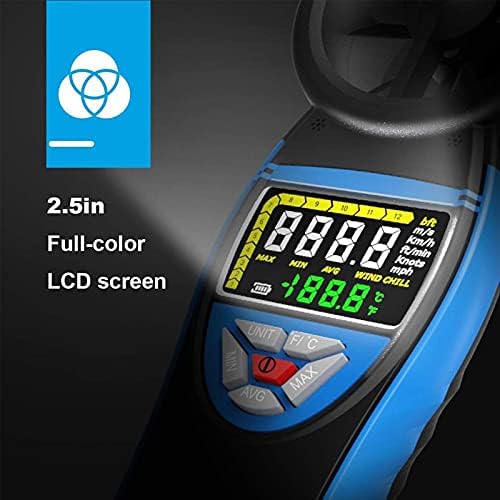 N/A Digital Anemometer Wind Meter Gauge for Shooting Boats for Wind Speed Temperature Chill Tester N/A Digital Anemometer Wind Meter Gauge for Shooting Boats for Wind Speed Temperature Chill Tester