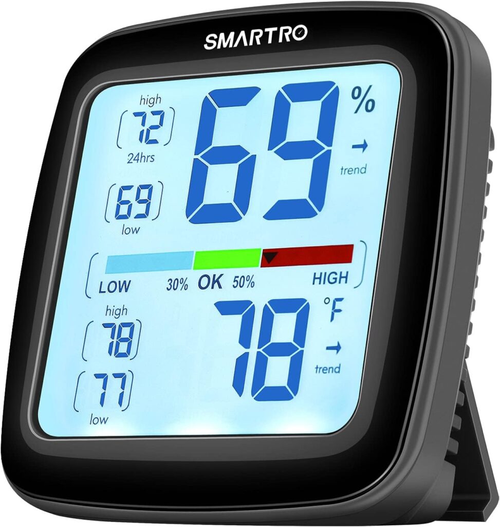 SMARTRO SC42 Professional Digital Hygrometer Indoor Thermometer Room Humidity Gauge  Pro Accuracy Calibration