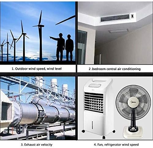 TANGIST Portable Digital Anemometer Handheld Wind Speed Meter for Measuring Wind Speed Temperature