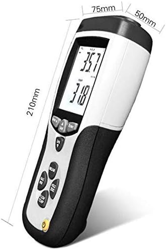 TANGIST Portable Digital Anemometer Handheld Wind Speed Meter for Measuring Wind Speed Temperature