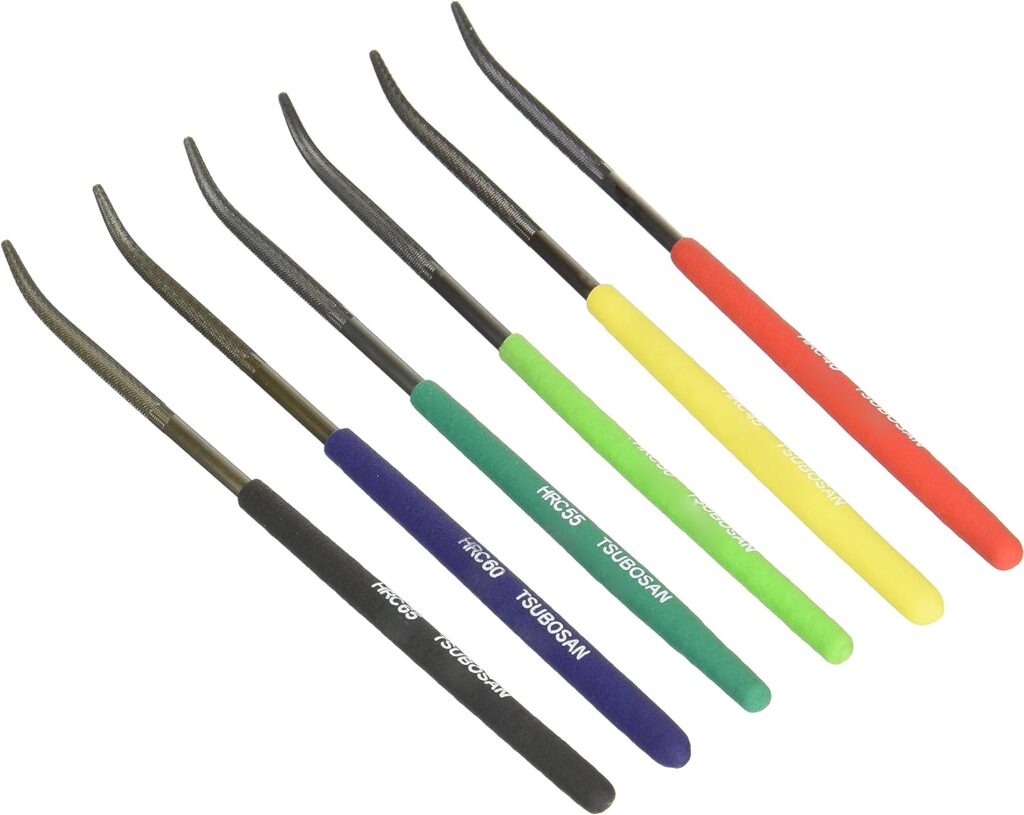 TSUBOSAN Japan-Hardness Tester Checker File HRC40-HRC65 Set of 6 TSUBOSAN Japan-Hardness Tester Checker File HRC40-HRC65 Set of 6
