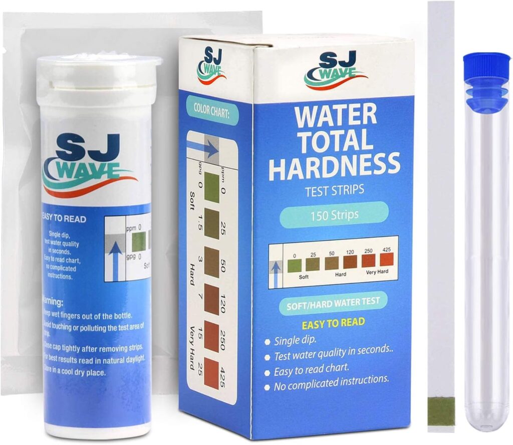 Water Hardness Test Strips | Fast and Accurate Water Quality Testing Kit for Water Softener, Swimming Pool, Fish Tank, Spa Kit and etc |150 Strips for 150 Hard Water Tests. 0-425 ppm and 0-25 gpg