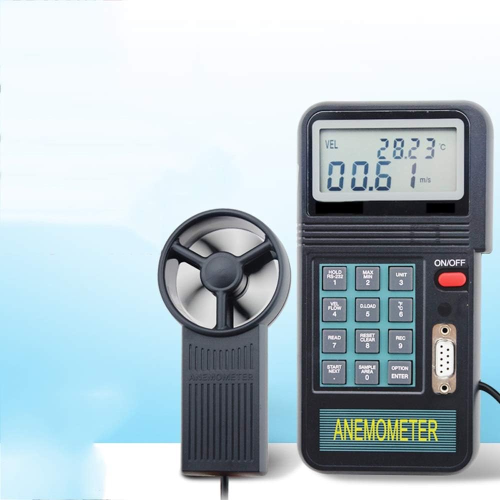 WSMLA Digital Anemometer with Vane Wind Speed Meter for Measuring Wind Speed Temperature Wind Chill with Backlight WSMLA Digital Anemometer with Vane Wind Speed Meter for Measuring Wind Speed Temperature Wind Chill with Backlight
