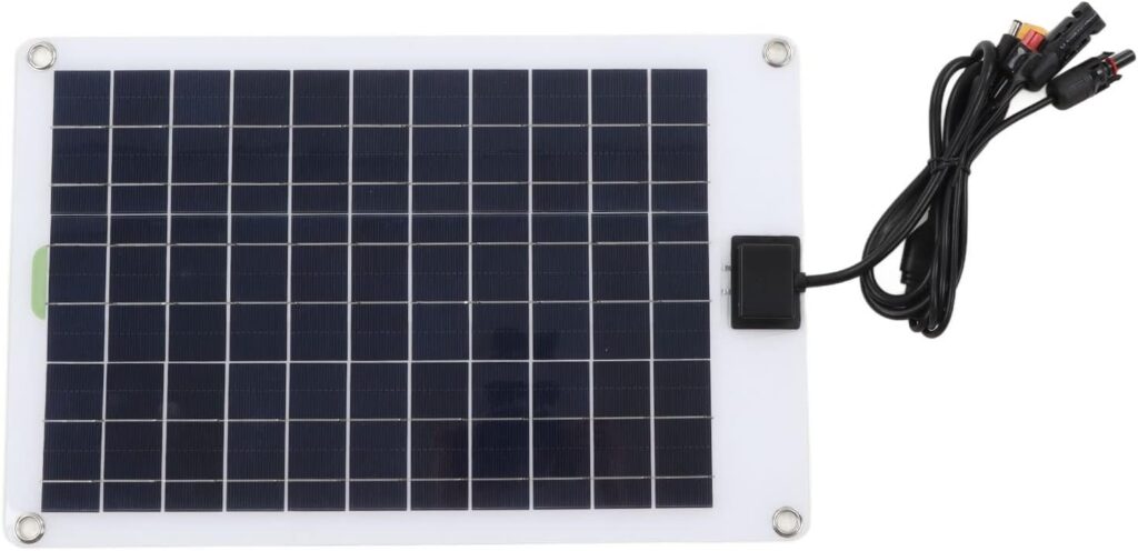 50 Watt Solar Panel Kit, 50W High Efficiency Solar Panel Charger with 100A MPPT Solar Charge Controller for RV Vehicle Trailer Marine Boat 12 Volt Battery