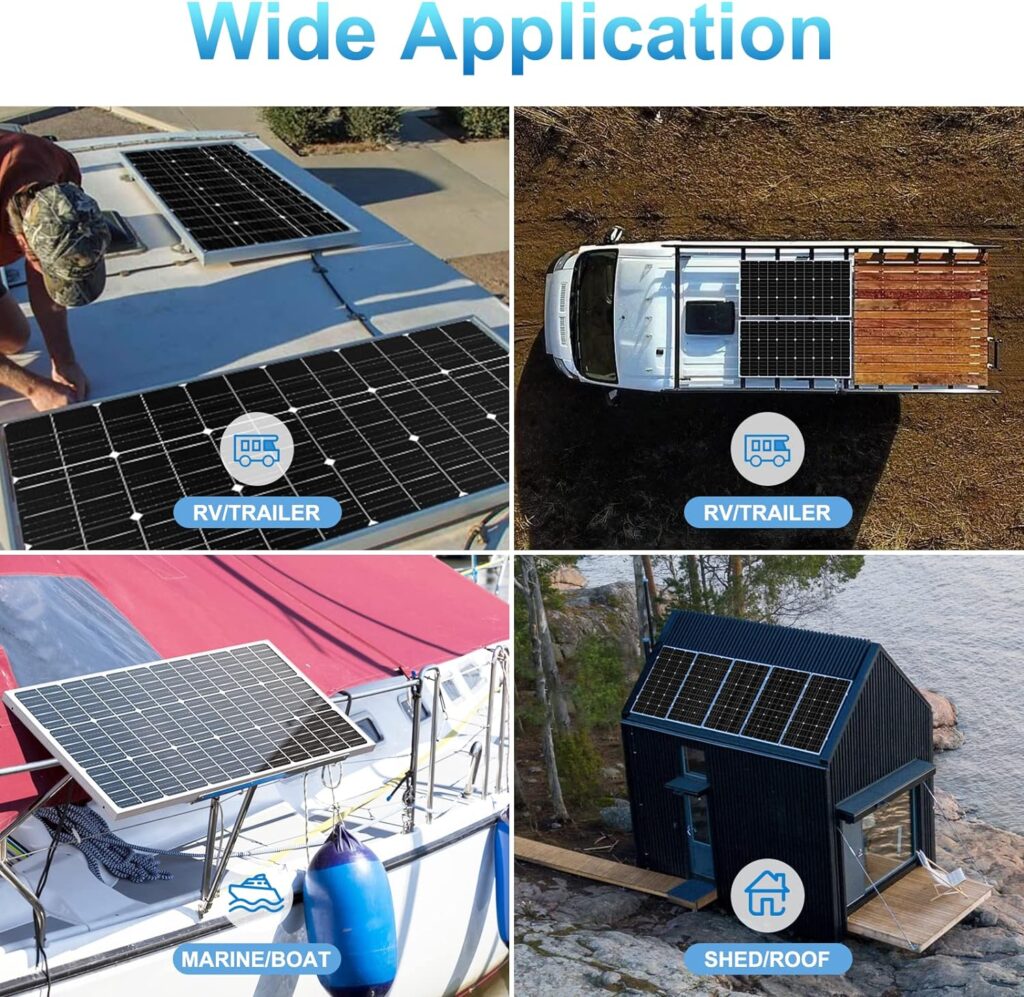 50W 12V Solar Panel Kit Battery Maintainer Trickle Charger Pro + Advanced 10A MPPT Charge Controller + SAE Battery Clip Cable for 12 Volt Boat Car RV Trailer Motorcycle Automotive Home Off Grid System