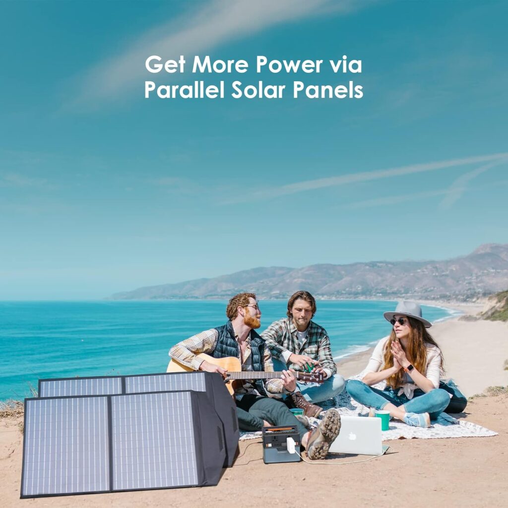 ALLPOWERS SP027 IP66 Solar Panel kit with MC-4 Output, 100W, Portable ,Foldable , 22% Efficiency Module for Outdoor Camping, Power Station, Laptops, Motorhome, RV