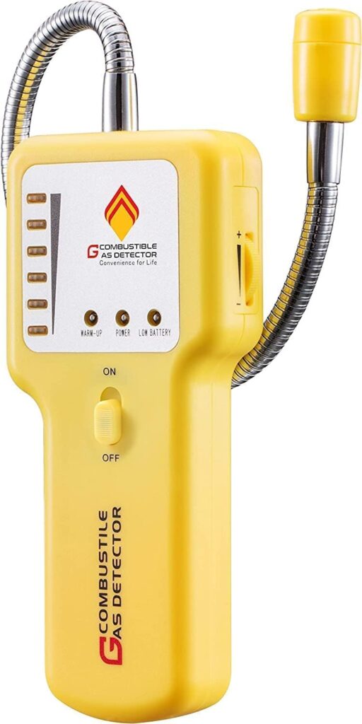 Gas Leak Detector  Natural Gas Detector: Portable Gas Sniffer to Locate Leaks of Multiple Combustible Gases Like Propane, Methane, LPG, LNG, Fuel, Sewer Gas with 12 Flexible Sensor Neck - Amazon.com