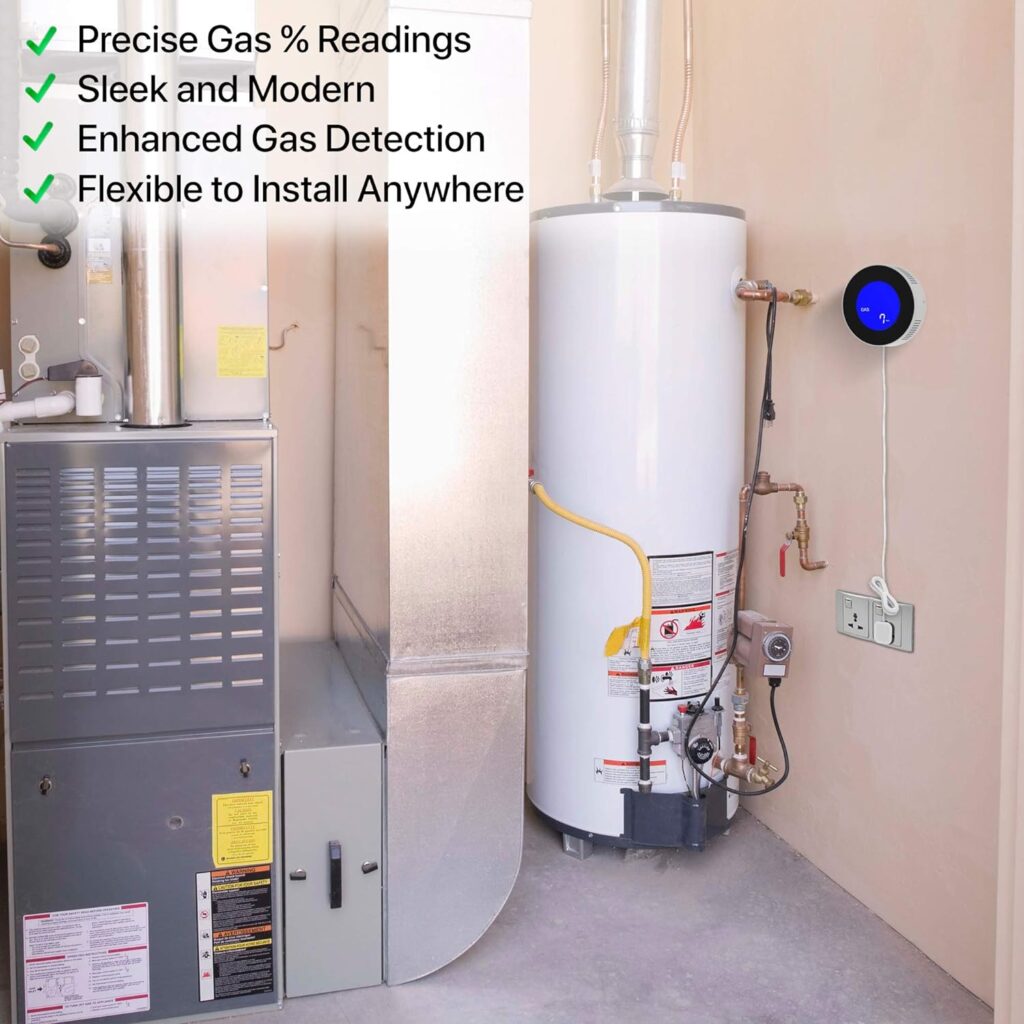 GasKnight 2.0 Natural Gas Detector Propane Detector w LCD Display. Natural Gas Alarm / Monitor for Home, Kitchen, Camper, Trailer, RV. Plug-In Gas Leak Sensor for LPG, LNG, Methane Butane Gases GasKnight 2.0 Natural Gas Detector Propane Detector w LCD Display. Natural Gas Alarm / Monitor for Home, Kitchen, Camper, Trailer, RV. Plug-In Gas Leak Sensor for LPG, LNG, Methane Butane Gases