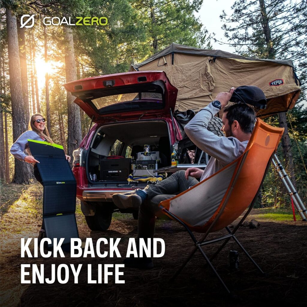 Goal Zero Nomad 10, Foldable Monocrystalline 10 Watt Solar Panel with USB Port, Portable Solar Panel Backpacking, Hiking and Travel. Lightweight Backpack Solar Panel Charger with Adjustable Kickstand