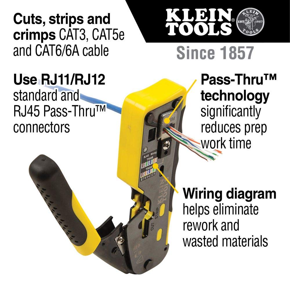 Klein Tools VDV501-851 Cable Tester Kit with Scout Pro 3 for Ethernet / Data, Coax / Video and Phone Cables, 5 Locator Remotes, Yellow