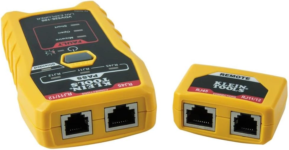 Klein Tools VDV526-100 Network LAN Cable Tester, VDV Tester, LAN Explorer with Remote Klein Tools VDV526-100 Network LAN Cable Tester, VDV Tester, LAN Explorer with Remote