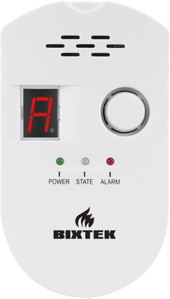 Natural Gas Leak Detector for Home, LPG Methane Propane Butane City Natural Gas Alarm