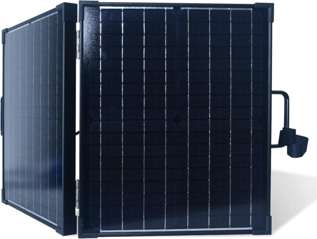 Nature Power 40-watt Portable Monocrystalline Solar Panel for 12-Volt Charging in Briefcase Design