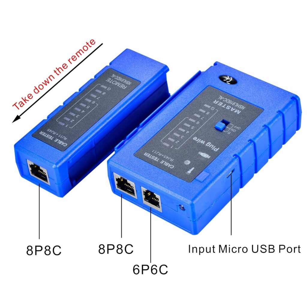 Optimal Shop Network Cable Tester Test Tool RJ45 RJ11 RJ12 CAT5 CAT6 UTP USB LAN Wire Ethernet Optimal Shop Network Cable Tester Test Tool RJ45 RJ11 RJ12 CAT5 CAT6 UTP USB LAN Wire Ethernet
