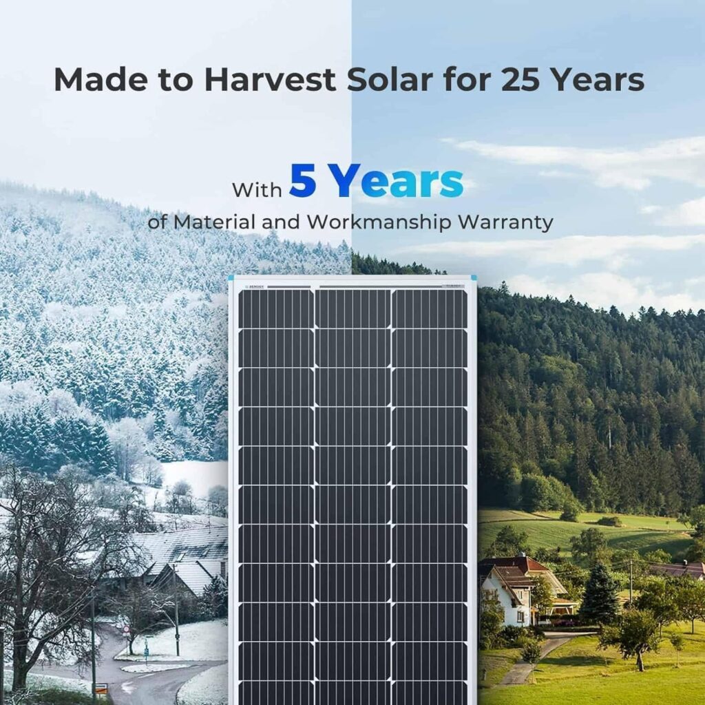 Renogy 50 Watt 12 Volt Monocrystalline Solar Panel (Compact Design)