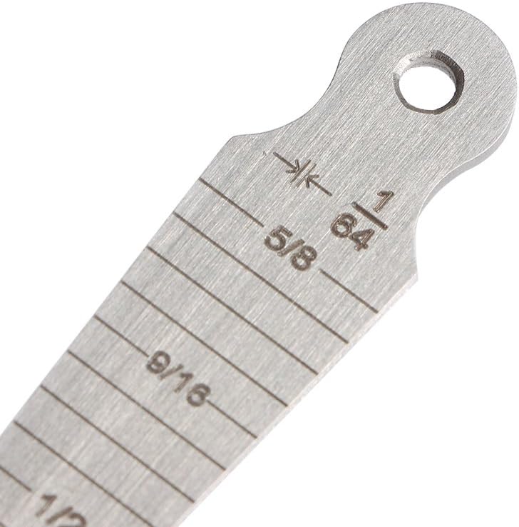 1-15mm/1/32-5/8 Stainless Taper Welding Gauge Test Ulnar Welder Inspection Inch  Metric for Measuring of Cylindrical Bores