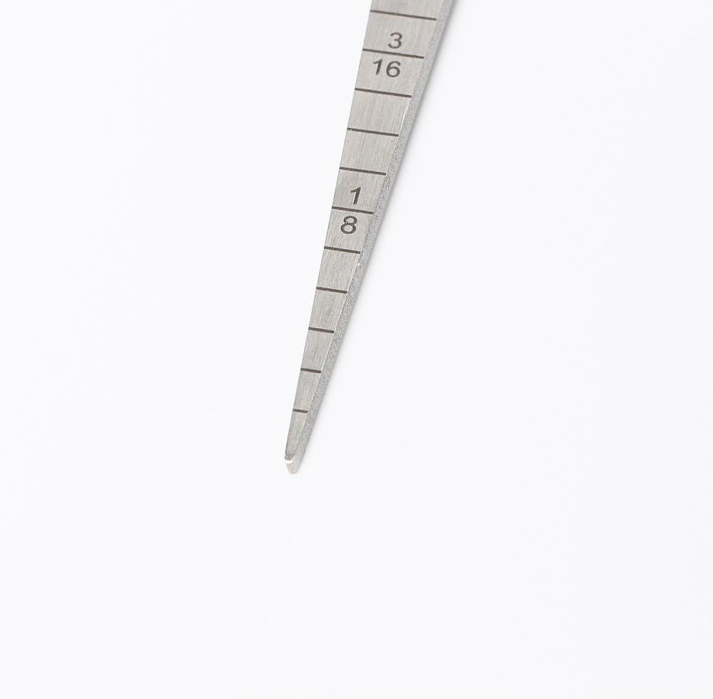 1-15mm/1/32-5/8 Stainless Taper Welding Gauge Test Ulnar Welder Inspection Inch  Metric for Measuring of Cylindrical Bores