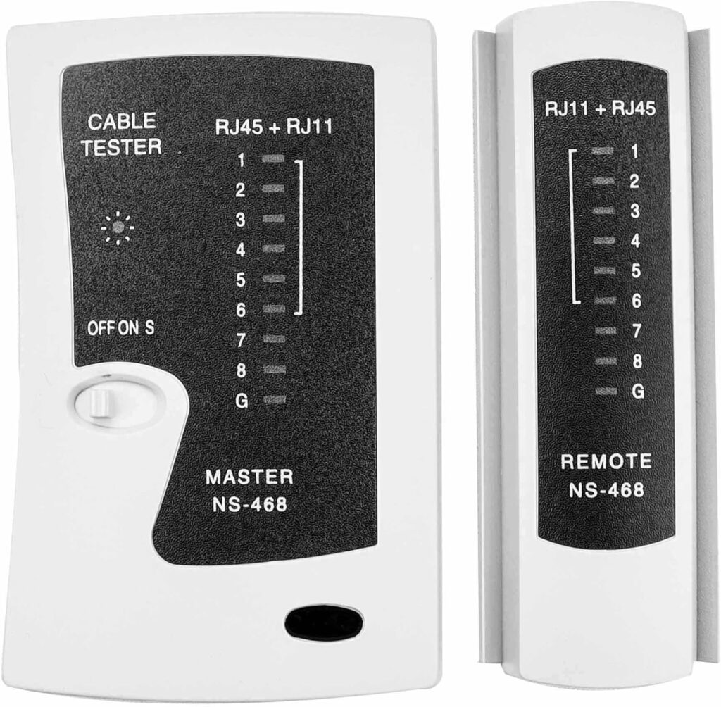 Alaixiu LAN Network Cable Tester，Continuity Tester for RJ45 RJ11 RJ12 Data Cable Twisted Pair Connections, Empowering CAT5/CAT6/CAT7 UTP LAN Wire Testing Instrument: Industrial  Scientific