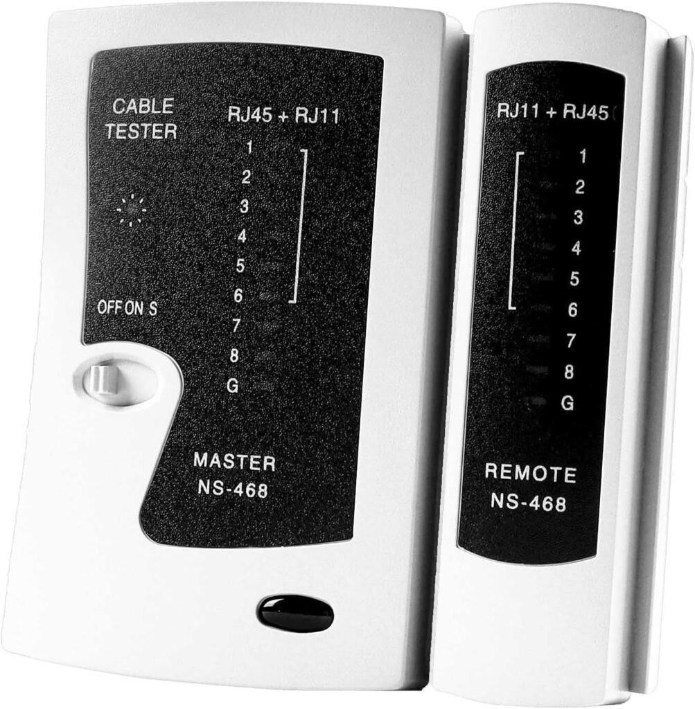 Alaixiu LAN Network Cable Tester，Continuity Tester for RJ45 RJ11 RJ12 Data Cable Twisted Pair Connections, Empowering CAT5/CAT6/CAT7 UTP LAN Wire Testing Instrument: Industrial  Scientific
