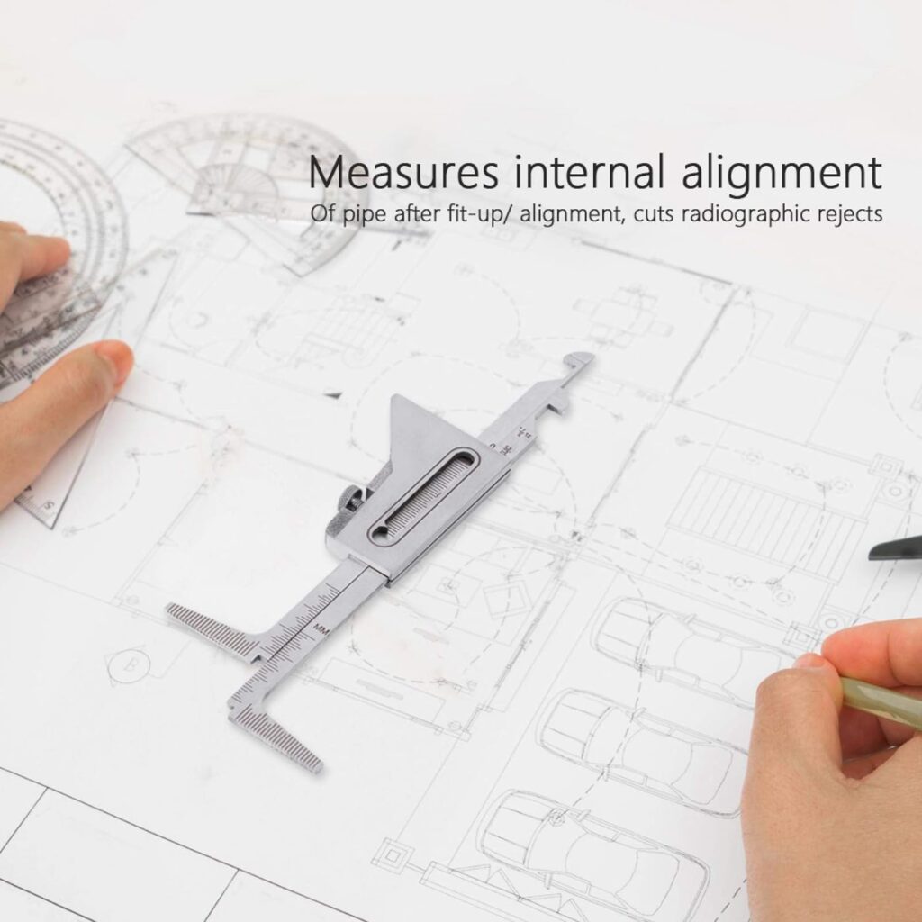 Hi Lo Welding Gauge Inch Gage, Stainless Steel Test Ulnar Welder Inspection Pitch Welding Measure Gauge Measurement Tools