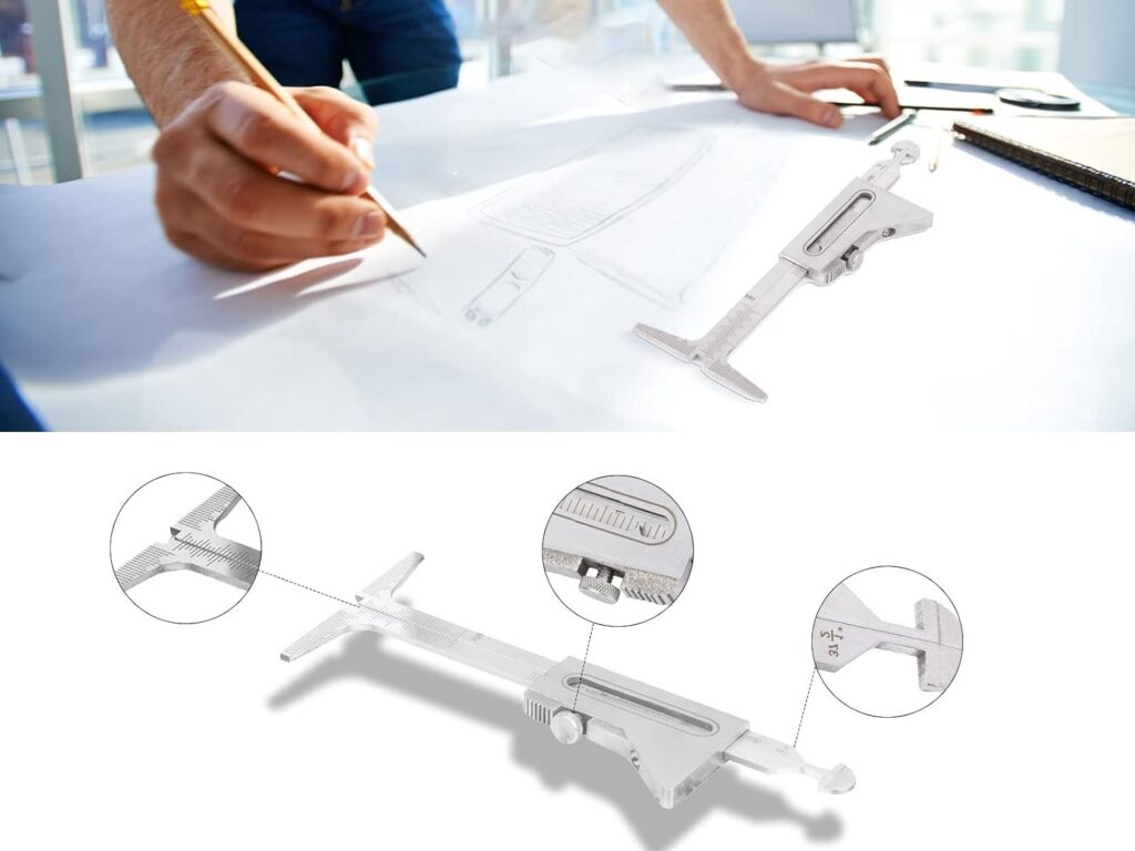 Hi Lo Welding Gauge Inch Gage, Stainless Steel Test Ulnar Welder Inspection Pitch Welding Measure Gauge Measurement Tools