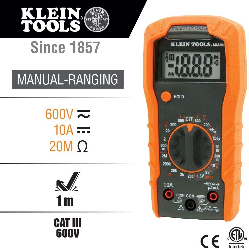 Klein Tools 69149P Electrical Test Kit with Digital Multimeter, Noncontact Voltage Tester and Electrical Outlet Tester, Leads and Batteries, Green,Red